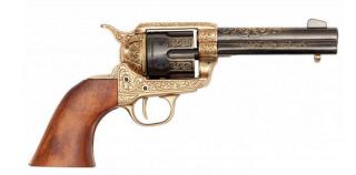 Denix Colt SAA Peacemaker .45 Gold Decorated Replica by Denix